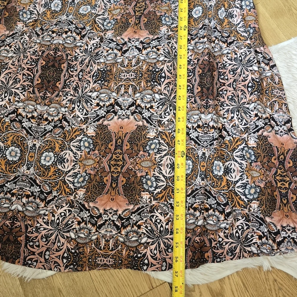 Rachel Zoe Spaghetti Strap Bohemian Floral Maxi Dress Oversized Small - Picture 4 of 8